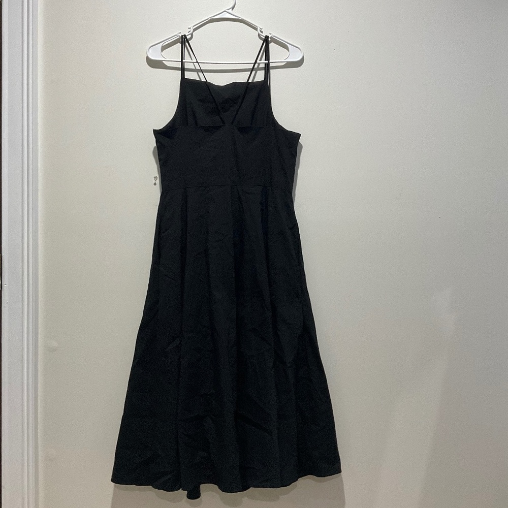 Black High Neck Spaghetti Strap Dress